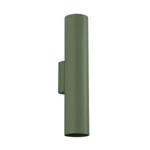 Lagos Twin Wall Light - Olive Green Coloured Wall Lights Great Lighting UK Ltd
