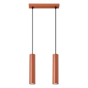 Pendant Lamp Lagos 2 Red Ochre Multi Pendants Great Lighting UK Ltd