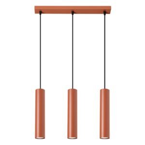 Pendant Lamp Lagos 3l Red Ochre Multi Pendants Great Lighting UK Ltd