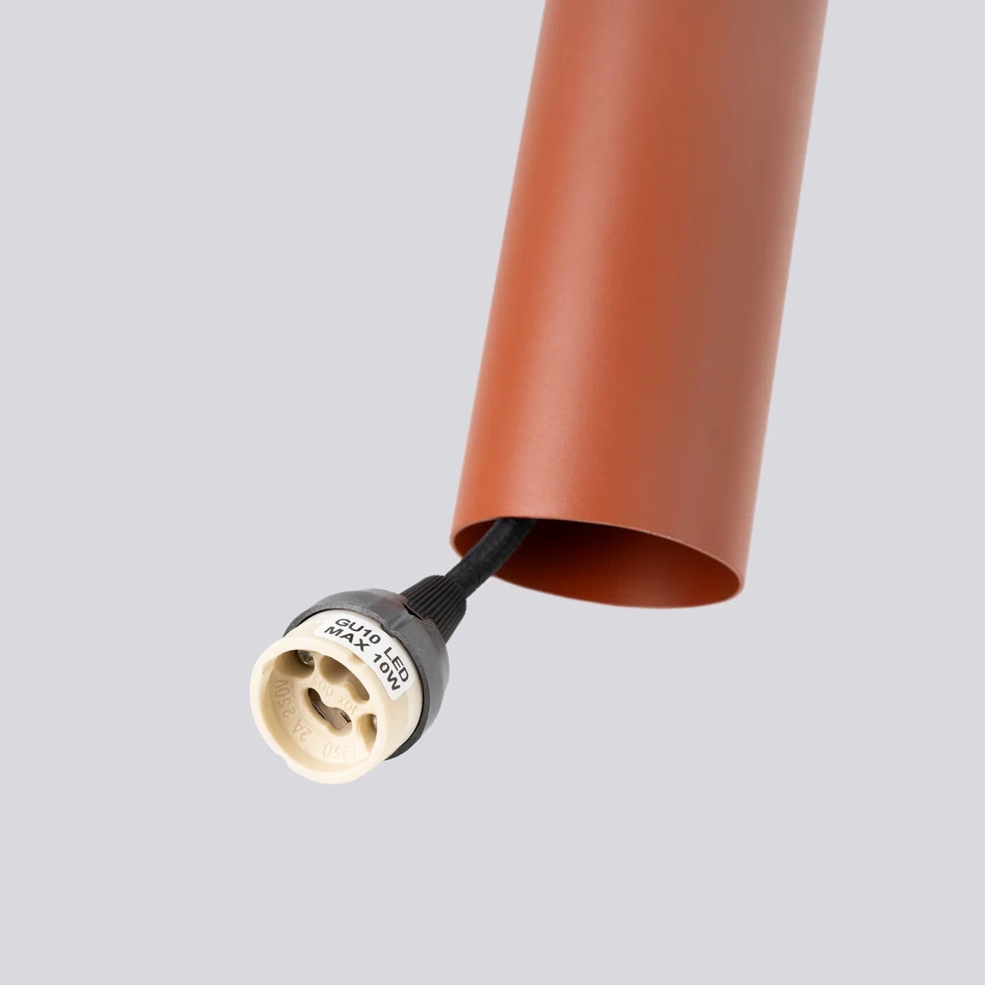 Lagos 3-Light Linear Pendant - Red Ochre Bar & Linear Pendant Lights Great Lighting UK Ltd