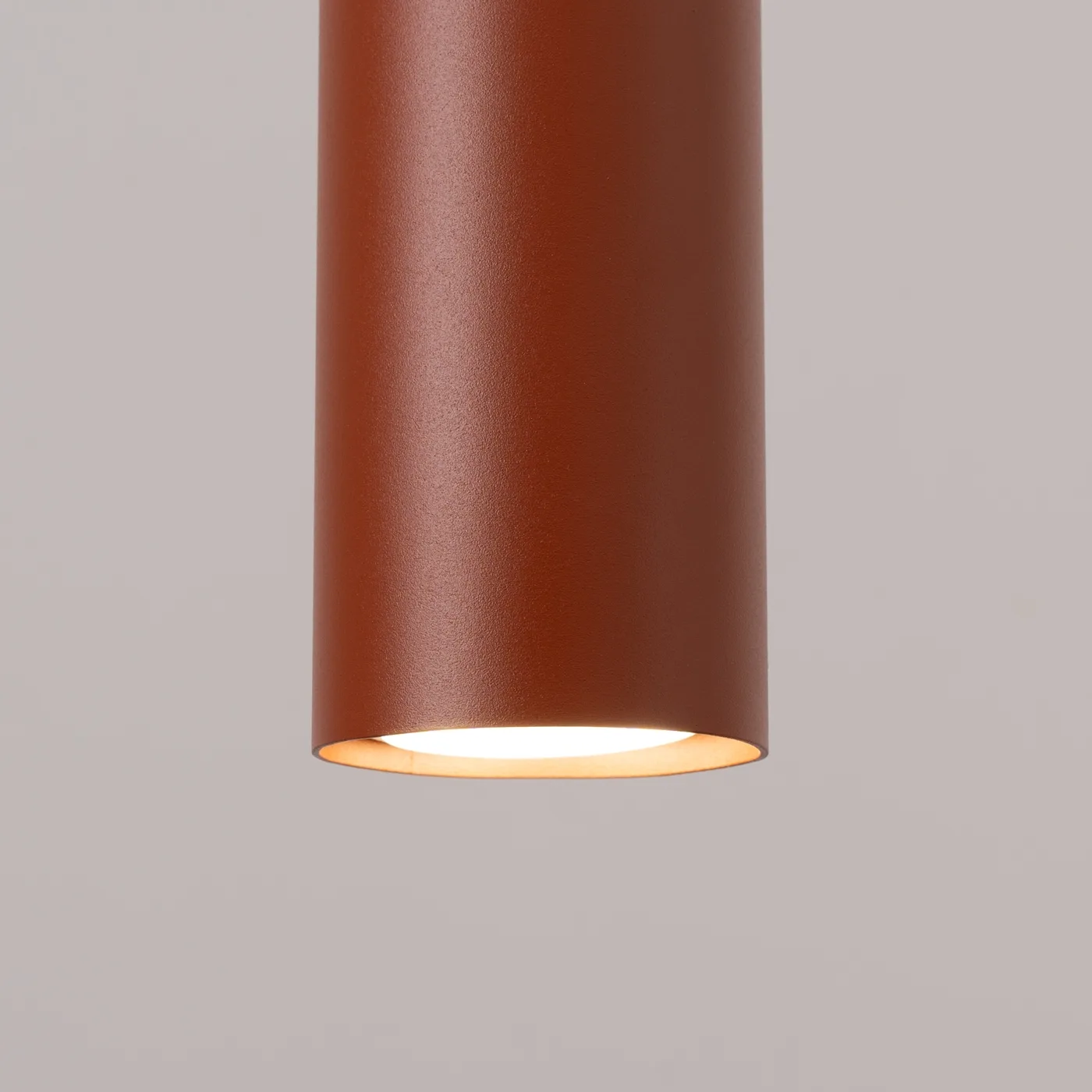 Lagos 3-Light Linear Pendant - Red Ochre Bar & Linear Pendant Lights Great Lighting UK Ltd