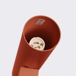 Lagos Twin Wall Light - Red Ochre Double Wall Lights Great Lighting UK Ltd
