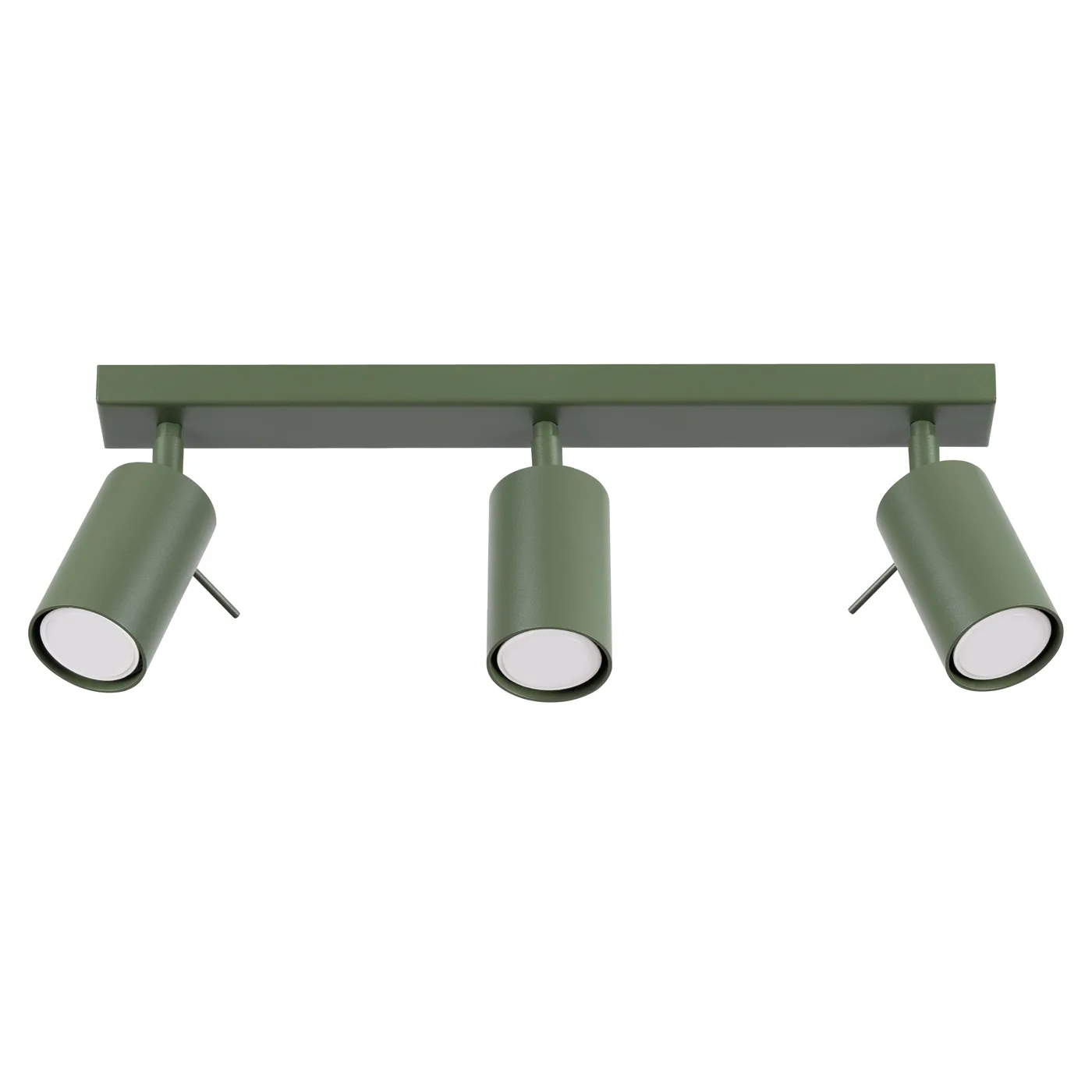 Ring 3-Light Ceiling Bar - Olive Green 3 Light Spotlights Great Lighting UK Ltd
