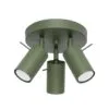 Ring 3-Light Ceiling Bar - Olive Green / B Cluster Ceiling Lights Great Lighting UK Ltd