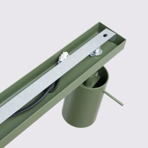 Ring 6-Light Ceiling Bar - Olive Green 6 Light Spotlights Great Lighting UK Ltd
