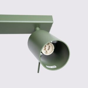 Ring 6-Light Ceiling Bar - Olive Green 6 Light Spotlights Great Lighting UK Ltd
