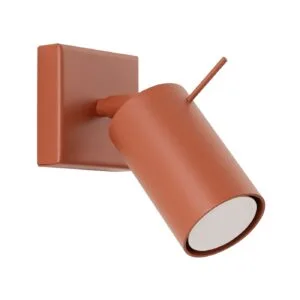 Ring Wall Spotlight - Red Ochre Modern Adjustable Wall Lights Great Lighting UK Ltd