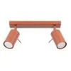 Ring 2-Light Ceiling Bar - Red Ochre 2 Light Spotlight Great Lighting UK Ltd