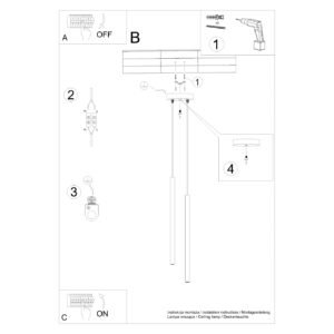 Pendant Lamp Pastelo 2 Ivory Multi Pendants Great Lighting UK Ltd
