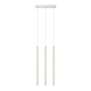 Pastelo 3-Light Linear Pendant - Ivory Bar & Linear Pendant Lights Great Lighting UK Ltd