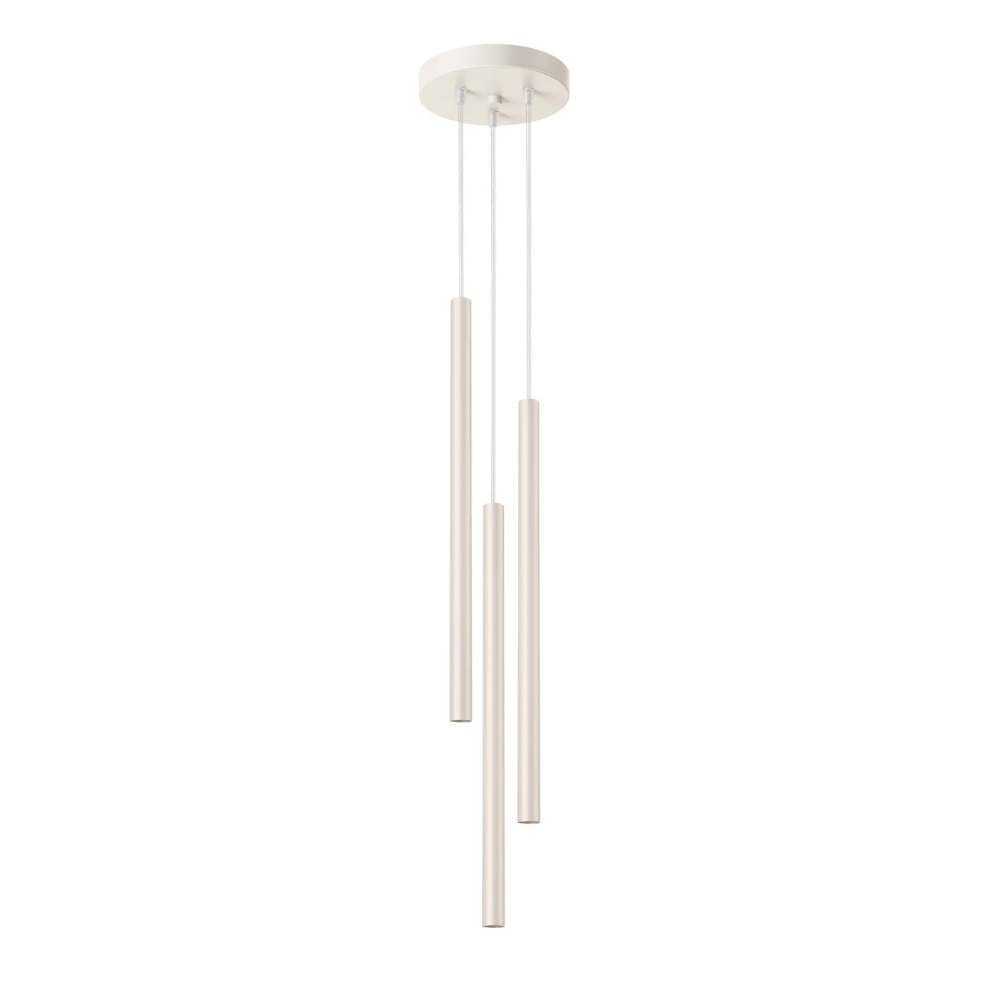 Pastelo 3-Light Cluster Pendant - Ivory Cylinder & Pendant Clusters Great Lighting UK Ltd