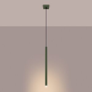 Pendant Lamp Pastelo 1 Olive Green Modern Single Pendants Great Lighting UK Ltd