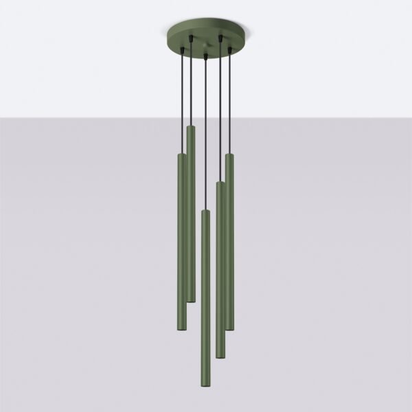Pendant Lamp Pastelo 5p Olive Green - Image 2