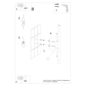 Pastelo Twin Wall Light - Olive Green Double Wall Lights Great Lighting UK Ltd