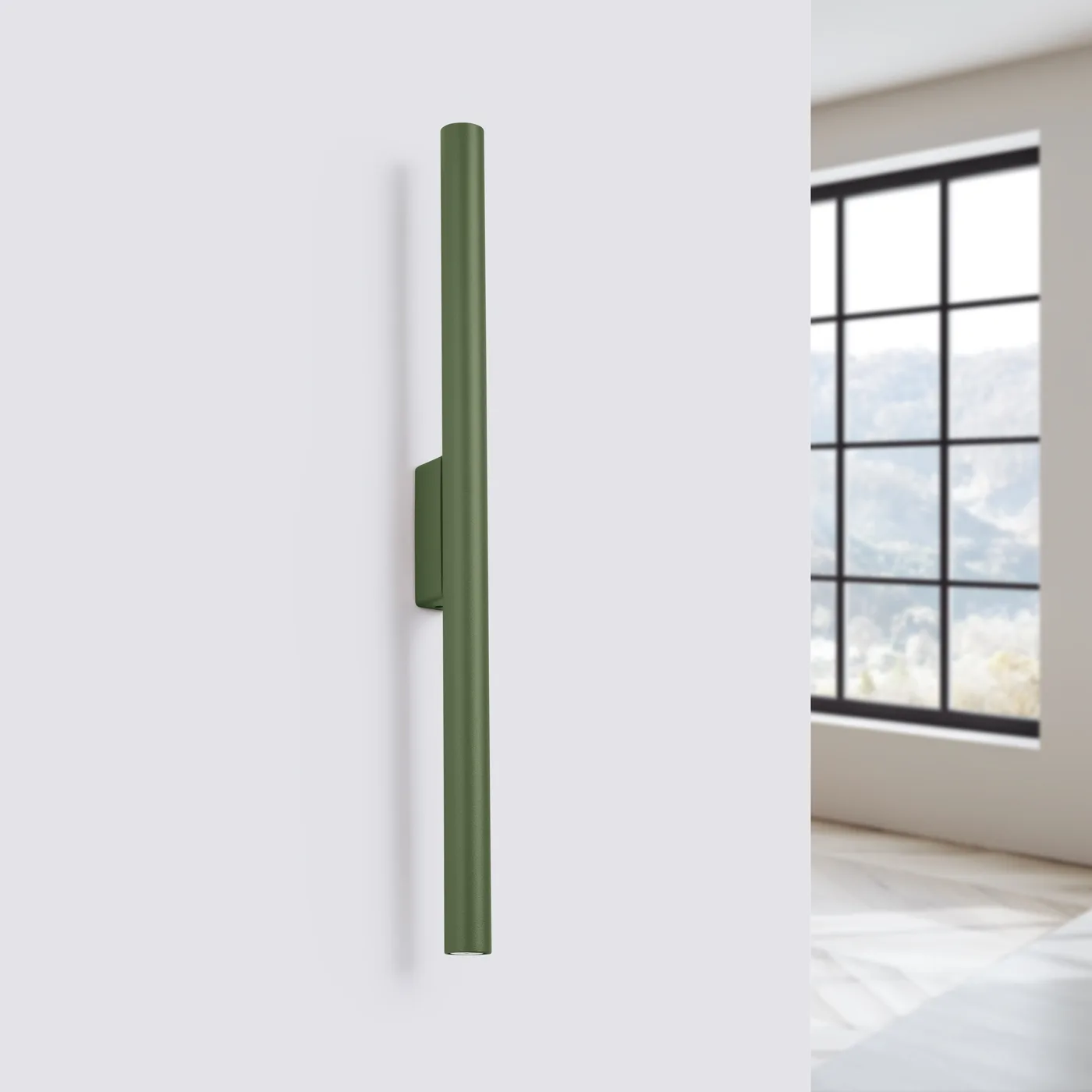 Pastelo Twin Wall Light - Olive Green Double Wall Lights Great Lighting UK Ltd