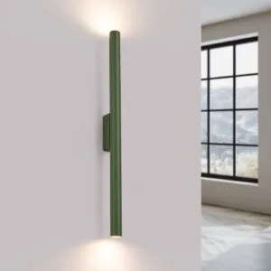 Pastelo Twin Wall Light - Olive Green Double Wall Lights Great Lighting UK Ltd
