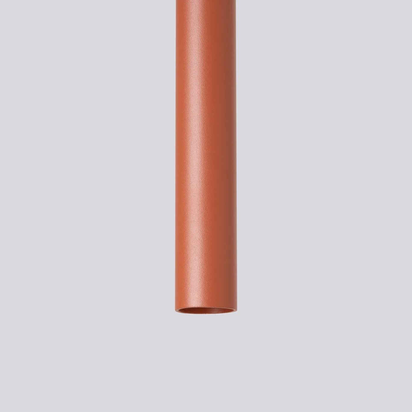 Pastelo Pendant Light - Single / Red Ochre Bedroom Cylinder Pendants Great Lighting UK Ltd