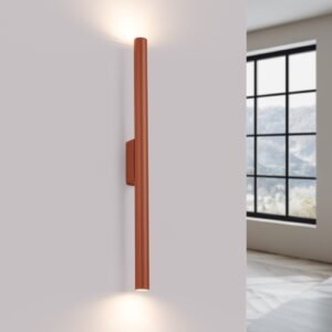 Wall Lamp Pastelo 2 Red Ochre Double Wall Lights Great Lighting UK Ltd