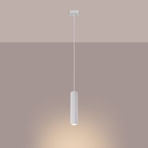 Pendant Lamp Karbon 1 White Modern Single Pendants Great Lighting UK Ltd