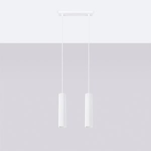 Pendant Lamp Karbon 2 White Multi Pendants Great Lighting UK Ltd