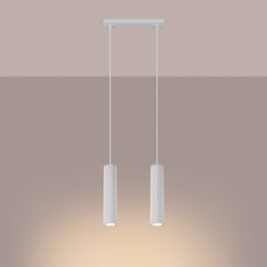Pendant Lamp Karbon 2 White Multi Pendants Great Lighting UK Ltd