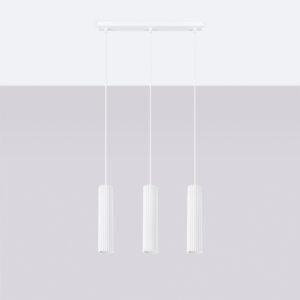 Pendant Lamp Karbon 3l White Multi Pendants Great Lighting UK Ltd