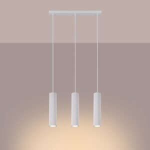 Pendant Lamp Karbon 3l White Multi Pendants Great Lighting UK Ltd