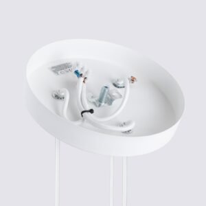 Pendant Lamp Karbon 3p White Multi Pendants Great Lighting UK Ltd