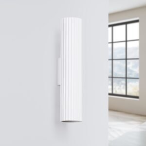 Wall Lamp Karbon 30 White Single Wall Lights Great Lighting UK Ltd