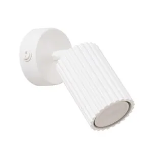 Karbon Wall Light - White / With Switch Modern Adjustable Wall Lights Great Lighting UK Ltd