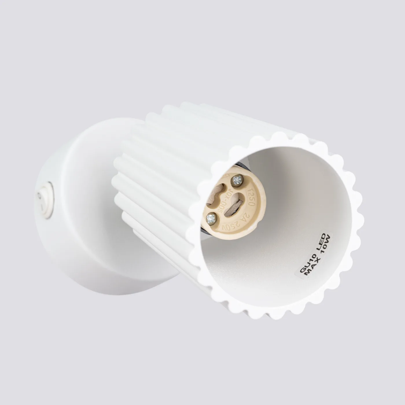 Karbon Wall Light - White / With Switch Modern Adjustable Wall Lights Great Lighting UK Ltd