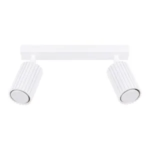 Karbon 2-Light Ceiling Bar - White 2 Light Spotlight Great Lighting UK Ltd