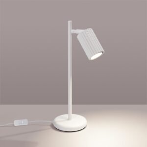Table Lamp Karbon White Modern Table Lamps Great Lighting UK Ltd