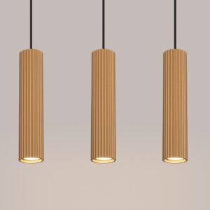 Pendant Lamp Karbon 3l Gold Multi Pendants Great Lighting UK Ltd
