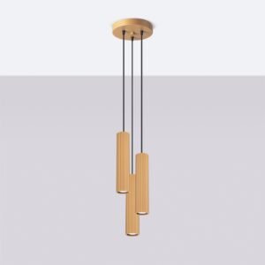 Pendant Lamp Karbon 3p Gold Multi Pendants Great Lighting UK Ltd