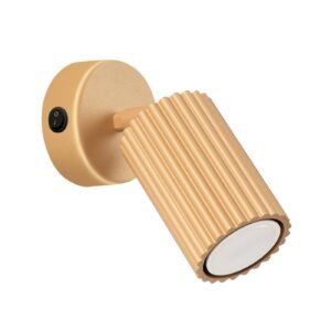 Wall Lamp Karbon Gold With A Switch Single Wall Lights Great Lighting UK Ltd