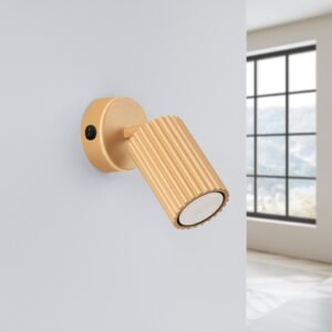 Wall Lamp Karbon Gold With A Switch Single Wall Lights Great Lighting UK Ltd