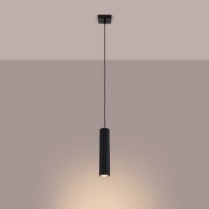 Pendant Lamp Karbon 1 Black Modern Single Pendants Great Lighting UK Ltd