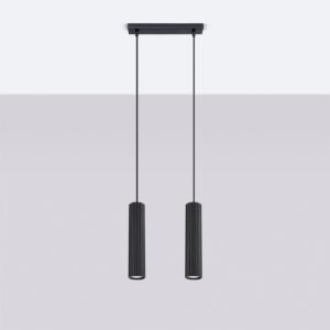 Pendant Lamp Karbon 2 Black Multi Pendants Great Lighting UK Ltd