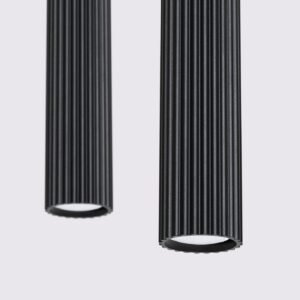 Pendant Lamp Karbon 2 Black Multi Pendants Great Lighting UK Ltd