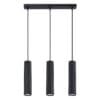 Pendant Lamp Karbon Three Light Black Multi Pendants Great Lighting UK Ltd