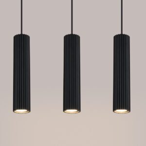 Pendant Lamp Karbon 3l Black Multi Pendants Great Lighting UK Ltd