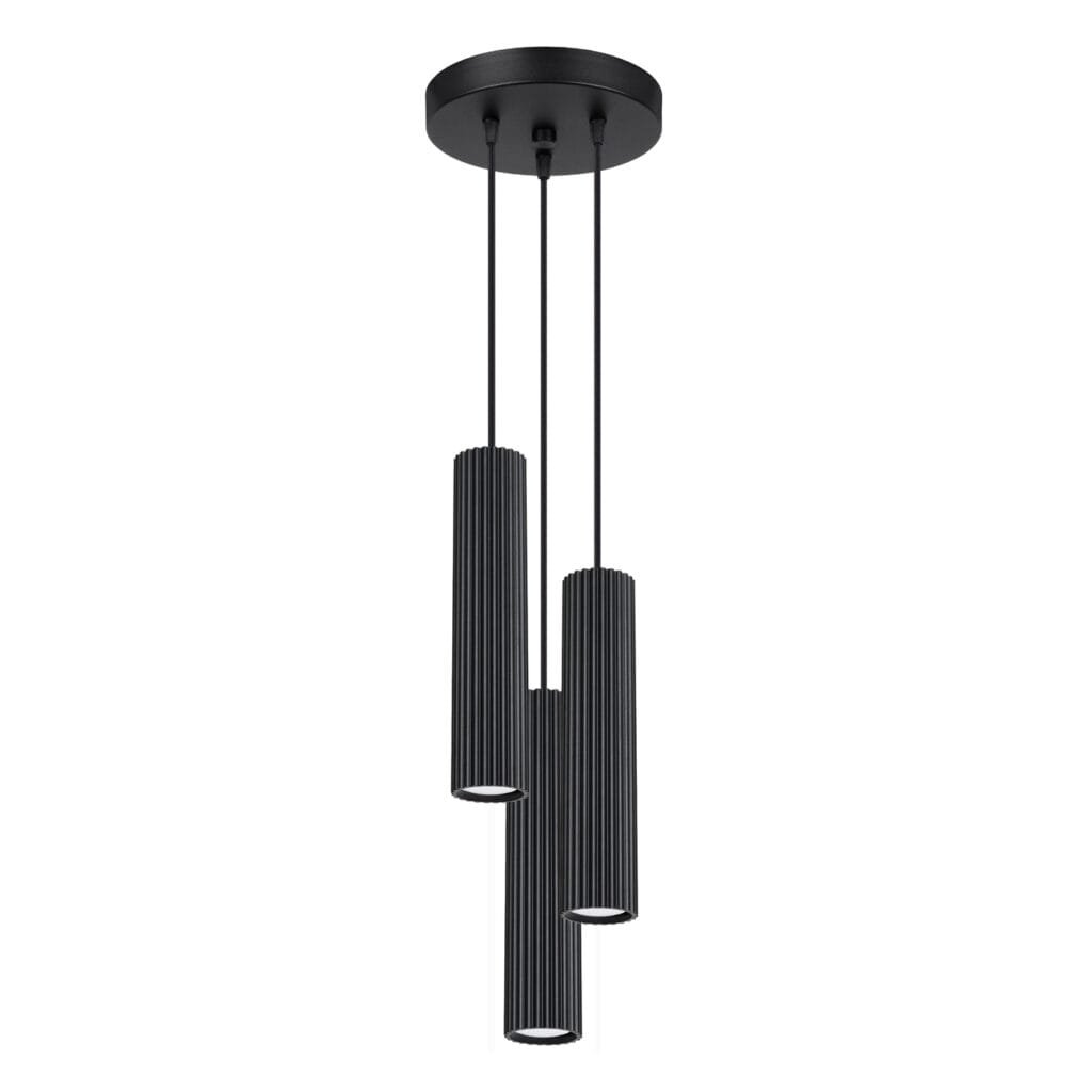 Pendant Lamp Karbon Three Light Black