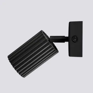 Karbon Wall Light - Black / With Switch Black Wall Lights Great Lighting UK Ltd