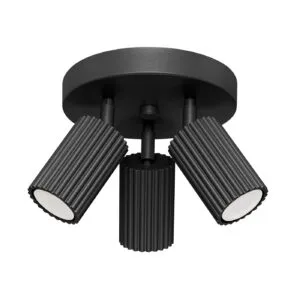 Ceiling Lamp Karbon Three Light Black Cluster Ceiling Lights Great Lighting UK Ltd