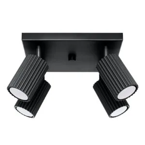 Ceiling Lamp Karbon Four Light Black Kitchen Ceiling Lights Great Lighting UK Ltd