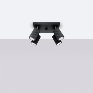 Ceiling Lamp Karbon 4 Black Cluster Ceiling Lights Great Lighting UK Ltd
