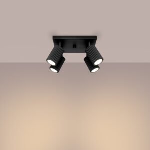 Ceiling Lamp Karbon 4 Black Cluster Ceiling Lights Great Lighting UK Ltd