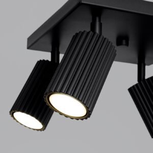 Ceiling Lamp Karbon 4 Black Cluster Ceiling Lights Great Lighting UK Ltd