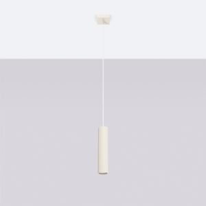 Pendant Lamp Karbon 1 Ivory Modern Single Pendants Great Lighting UK Ltd